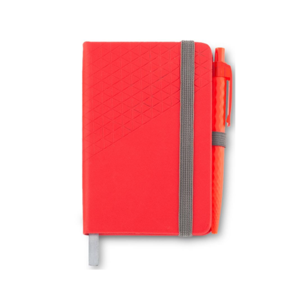 Libretas - Set de Boligrafo y Libreta Lawson rojo - Libreta promocional para empresas - Priming Colombia